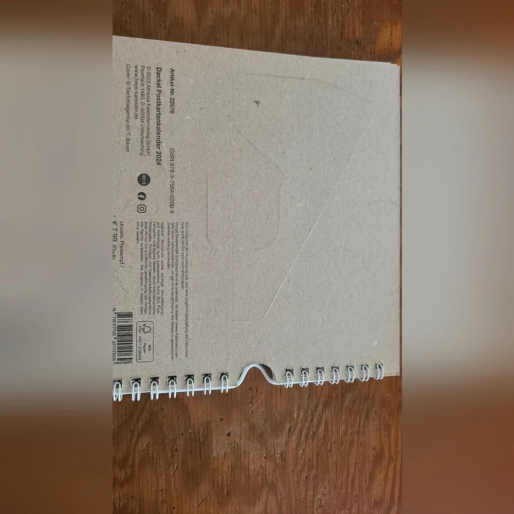 2024 German calendar with Dackels